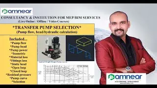 Plumbing design|Transfer Pump selection|Pump head calculation|Hydraulic calculation|Isometric layout