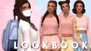 STAYING AT HOME - LOOKBOOK | Sims 4 CAS Lookbook + FULL CC LIST