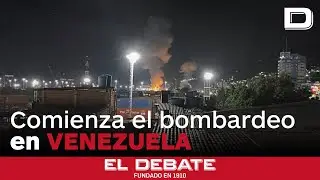 Arde Caracas: comienzan los bombardeos por aire en la capital de Venezuela