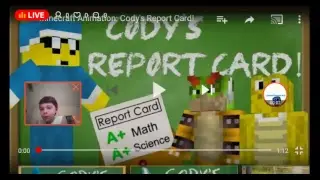 Minecraft animation Cody's report card REACTION