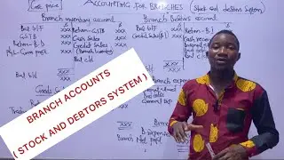 BRANCH ACCOUNTS - ACCOUNTING FOR BRANCHES - PART 3 ( STOCK AND DEBTORS SYSTEM ). #accounting
