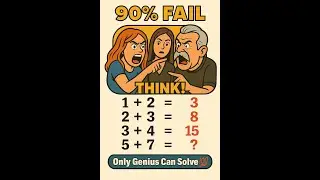 📈 Только для гениев 🔢🧠 | Тест на IQ в режиме реального времени #математика #челлендж #викторина