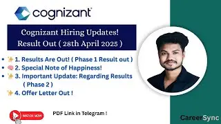 Cognizant Hiring Updates 28 April 2025| Result Out Now | Genc Roles Selection Offer Letter Out #genc