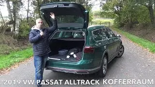 2019 VW Passat Alltrack Kofferraum Check Volumen Abmessungen Stützlast Anhängelast Dachlast