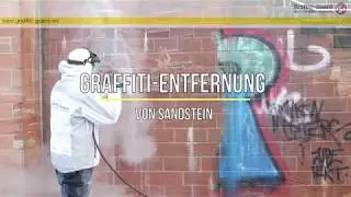 #Graffitientfernung von #Sandstein #Naturstein - #Graffitiremoval