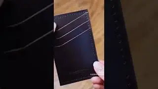 #leatherwork #cardholder  #leathercraft #tiktok #leathergoods #asmr #shorts #everydaycarry #designer