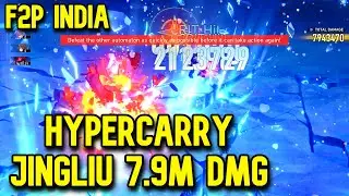 HyperCarry Jingliu 7.9M DMG | F2P Jingliu Satisfying Showcase | HSR 2.0