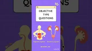 Chapter 3 Digestive System and Excretory System Objective Type Questions #mcqs #science #facts #quiz