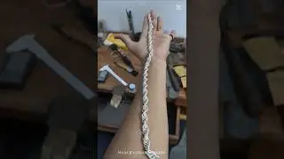 How 925 silver double curb chain is made silver chain making step 1#chain#making#maasjewellerymakers