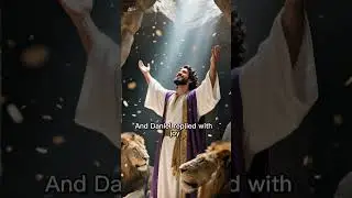 Daniel&rsquo;s faith in God shut the mouths of lions. 🦁 #DanielInTheLionsDen #FaithOverFear #BibleStories