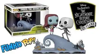 Nightmare Before Christmas Jack Skellington Sally Movie Moment Funko POP Under The Moonlight