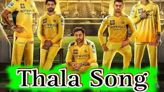 Thala : CSK ( Official Song ) | Dhoni Last Match Song | Dhoni #csk