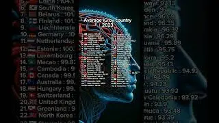 Average IQ by country 2023 #shorts #iq