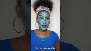 Halloween Transformation.#bluemakeup #makeupshorts#makeupforhalloween#