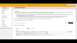 CST6210 - How to Use the Wiki Tool (Week 1)