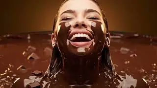 Glossy Chocolate Pool &ndash; Girl Submerges Completely | DipPoolz Choco Adventure