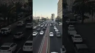 Traffic in Jeddah Saudi #jeddah #highway  #car #asmr #shortvideo #shorts #traffic #rushhour #travel