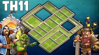 2019 Most Expensive TH11 Clan War Leagues New War Base || New CWL War Base