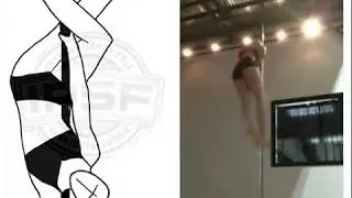 SP15, Inverted Body spiral outside leg stretched behind pole, 0.4, by Brenna Spickler