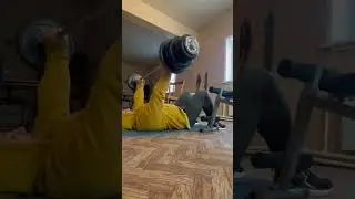 Часть 2. Самодельный жим лежа, вес 77.5 #strong #workout #мечта #work