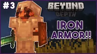UPGRADING ARMOR + EXPLORING STRUCTURES!! | Minecraft: Beyond Depth (3)