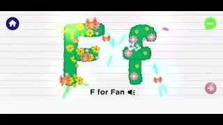🔠 Letter F Tracing & Mini Games - ABC Games Tracing & Phonics Walkthrough