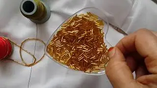 200-😍Boru boncuklarla s&uuml;per motif yapımı ve yazmaya eklenişi