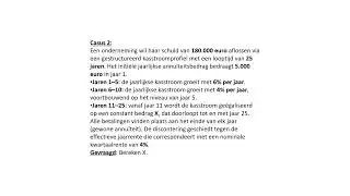 Ruth.M.Wallerlei ; Actuariaat of Corporate Finance of Financiering; praktijk actuariaat  Casus 2