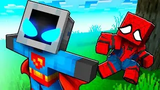 Playing as a Protective Super Hero in Minecraft!