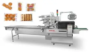 Automatic packaging machine for Burger buns