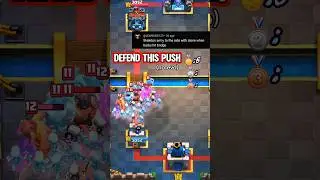 Can Skarmy Clone Defend This Push! 🥶 #clashroyale