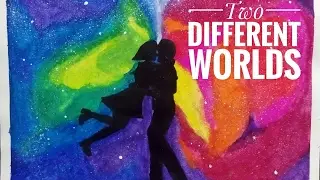 Two Different Worlds | Time lapse | Watercolor painting