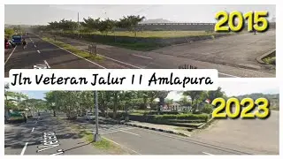 Jalan Veteran Jalur 11 Karangasem ditahun 2015 dan 2023 | Steat View Google 