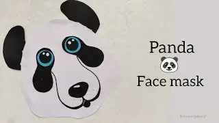 Panda face mask | Animal mask | Panda mask | Paper mask | Paper craft | Art and craft | panda craft