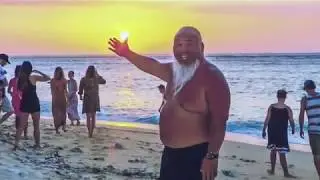 Sumo Sato celebration and Paddle Out at Huntington Pier