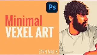 SIMPLE Vexel Art Tutorial (Time lapse) | Adobe Photoshop CC 2022