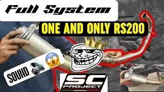 RS200 SC Project Full System Exhaust 😱 Killer Sound & Performance 
