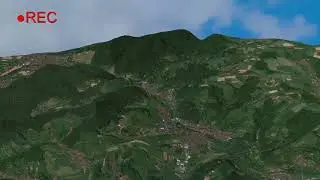 Virtueller Flug &uuml;ber Aschaffenburg - Simulation mit MATLAB