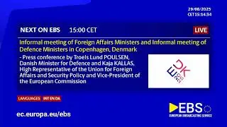 EU foreign policy chief Kallas and Danish Def. Minister Troels Poulsen joint presser