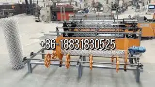 full automatic single wire chain link link fence machine for diamond mesh fence