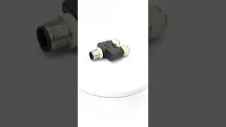 M12 Adapter Y Type Male to Female 5 Pin A Coded Shiled Waterproof