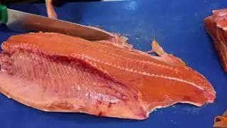 Full Fish Cutting Process | Sushi Chef at Work #sushi #food #sushilife #salmon #fish #chef  