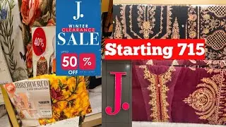 JDot Winter Clearance Sale 50%Off ||Unstitched|| January 13, 2022