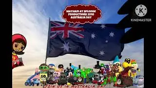 Mayhem at Splodge Productions 2010 Australia Day poster