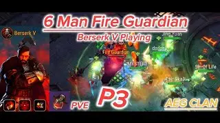 【Frostborn: Coop Survival】6 Man Fire Guardian🔥Berserk V Playing 🔪  AEG CLAN #frostborn #pve #berserk