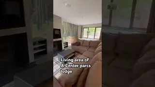 Living area of a 3 bedroom woodland lodge at center parcs #centerparcs #forest #cabin
