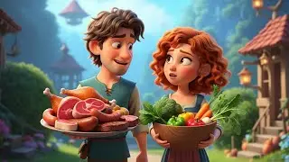 Veg vs Non-Veg War: Aaloo vs Chicken&rdquo;#story #vegetables #nonveg #shortsfilm #anime (Ayush mishra) 