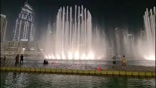 Magical Dubai Fountain Show at Night