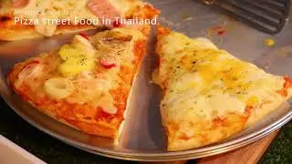 Easy pizza street food Thai Market  - Amazing Thai Taste