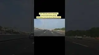 Passed my test but lane changing humbled me immediately #car #driving #abudhabi #uae #travel